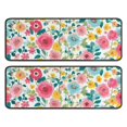 thumbnail image 1 of Kitchen Rugs Sets Of 2,Pioneer Flower Floral Print Pattern Anti Fatigue Kitchen Mat Rugs Non Slip Washable,Decorative Kitchen Floor Mats for Kitchen,Sink,Laundry,17"x47"+17"x47", 1 of 5