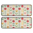 thumbnail image 1 of Kitchen Rugs Sets Of 2,Pioneer Flower Floral Print Pattern Anti Fatigue Kitchen Mat Rugs Non Slip Washable,Decorative Kitchen Floor Mats for Kitchen,Sink,Laundry,17"x47"+17"x47", 1 of 5