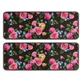 thumbnail image 1 of Kitchen Rugs Sets Of 2,Pioneer Flower Floral Print Pattern Anti Fatigue Kitchen Mat Rugs Non Slip Washable,Decorative Kitchen Floor Mats for Kitchen,Sink,Laundry,17"x47"+17"x47", 1 of 5