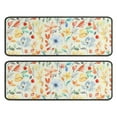 thumbnail image 1 of Kitchen Rugs Sets Of 2,Pioneer Flower Floral Print Pattern Anti Fatigue Kitchen Mat Rugs Non Slip Washable,Decorative Kitchen Floor Mats for Kitchen,Sink,Laundry,17"x47"+17"x47", 1 of 5