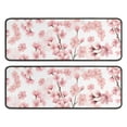 thumbnail image 1 of Kitchen Rugs Sets Of 2,Pioneer Flower Floral Print Pattern Anti Fatigue Kitchen Mat Rugs Non Slip Washable,Decorative Kitchen Floor Mats for Kitchen,Sink,Laundry,17"x47"+17"x47", 1 of 5