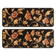 thumbnail image 1 of Kitchen Rugs Sets Of 2,Pioneer Flower Floral Print Pattern Anti Fatigue Kitchen Mat Rugs Non Slip Washable,Decorative Kitchen Floor Mats for Kitchen,Sink,Laundry,17"x47"+17"x47", 1 of 5