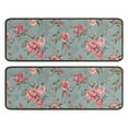 thumbnail image 1 of Kitchen Rugs Sets Of 2,Pioneer Flower Floral Print Pattern Anti Fatigue Kitchen Mat Rugs Non Slip Washable,Decorative Kitchen Floor Mats for Kitchen,Sink,Laundry,17"x47"+17"x47", 1 of 5