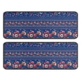 thumbnail image 1 of Kitchen Rugs Sets Of 2,Pioneer Flower Floral Print Pattern Anti Fatigue Kitchen Mat Rugs Non Slip Washable,Decorative Kitchen Floor Mats for Kitchen,Sink,Laundry,17"x47"+17"x47", 1 of 5