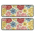 thumbnail image 1 of Kitchen Rugs Sets Of 2,Pioneer Flower Floral Print Pattern Anti Fatigue Kitchen Mat Rugs Non Slip Washable,Decorative Kitchen Floor Mats for Kitchen,Sink,Laundry,17"x47"+17"x47", 1 of 5
