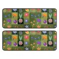 thumbnail image 1 of Kitchen Rugs Sets Of 2,Pioneer Flower Floral Print Pattern Anti Fatigue Kitchen Mat Rugs Non Slip Washable,Decorative Kitchen Floor Mats for Kitchen,Sink,Laundry,17"x47"+17"x47", 1 of 5