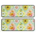 thumbnail image 1 of Kitchen Rugs Sets Of 2,Pioneer Flower Floral Print Pattern Anti Fatigue Kitchen Mat Rugs Non Slip Washable,Decorative Kitchen Floor Mats for Kitchen,Sink,Laundry,17"x47"+17"x47", 1 of 5