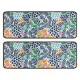 thumbnail image 1 of Kitchen Rugs Sets Of 2,Pioneer Flower Floral Print Pattern Anti Fatigue Kitchen Mat Rugs Non Slip Washable,Decorative Kitchen Floor Mats for Kitchen,Sink,Laundry,17"x47"+17"x47", 1 of 5