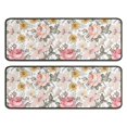 thumbnail image 1 of Kitchen Rugs Sets Of 2,Pioneer Flower Floral Print Pattern Anti Fatigue Kitchen Mat Rugs Non Slip Washable,Decorative Kitchen Floor Mats for Kitchen,Sink,Laundry,17"x47"+17"x47", 1 of 5