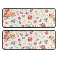 thumbnail image 1 of Kitchen Rugs Sets Of 2,Pioneer Flower Floral Print Pattern Anti Fatigue Kitchen Mat Rugs Non Slip Washable,Decorative Kitchen Floor Mats for Kitchen,Sink,Laundry,17"x47"+17"x47", 1 of 5