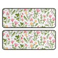 thumbnail image 1 of Kitchen Rugs Sets Of 2,Pioneer Flower Floral Print Pattern Anti Fatigue Kitchen Mat Rugs Non Slip Washable,Decorative Kitchen Floor Mats for Kitchen,Sink,Laundry,17"x47"+17"x47", 1 of 5