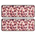 thumbnail image 1 of Kitchen Rugs Sets Of 2,Pioneer Flower Floral Print Pattern Anti Fatigue Kitchen Mat Rugs Non Slip Washable,Decorative Kitchen Floor Mats for Kitchen,Sink,Laundry,17"x47"+17"x47", 1 of 5