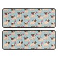 thumbnail image 1 of Kitchen Rugs Sets Of 2,Pug and Love Heart Anti Fatigue Kitchen Mat Rugs Non Slip Washable,Decorative Kitchen Floor Mats for Kitchen,Sink,Laundry,17"x47"+17"x47", 1 of 5