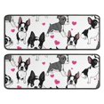 thumbnail image 1 of Kitchen Rugs Sets Of 2,Pug and Love Heart Anti Fatigue Kitchen Mat Rugs Non Slip Washable,Decorative Kitchen Floor Mats for Kitchen,Sink,Laundry,17"x47"+17"x47", 1 of 5