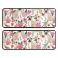 thumbnail image 1 of Kitchen Rugs Sets Of 2,Pugs and Pioneer Flower Anti Fatigue Kitchen Mat Rugs Non Slip Washable,Decorative Kitchen Floor Mats for Kitchen,Sink,Laundry,17"x47"+17"x47", 1 of 5