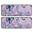 thumbnail image 1 of Kitchen Rugs Sets Of 2,Purple Butterfly Flower Butterfly Pattern Anti Fatigue Kitchen Mat Rugs Non Slip Washable,Decorative Kitchen Floor Mats for Kitchen,Sink,Laundry,17"x47"+17"x47", 1 of 5