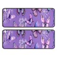 thumbnail image 1 of Kitchen Rugs Sets Of 2,Purple Butterfly Flower Pattern Anti Fatigue Kitchen Mat Rugs Non Slip Washable,Decorative Kitchen Floor Mats for Kitchen,Sink,Laundry,17"x47"+17"x47", 1 of 5