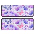 thumbnail image 1 of Kitchen Rugs Sets Of 2,Purple Butterfly Lavender Pattern Anti Fatigue Kitchen Mat Rugs Non Slip Washable,Decorative Kitchen Floor Mats for Kitchen,Sink,Laundry,17"x47"+17"x47", 1 of 5