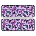 thumbnail image 1 of Kitchen Rugs Sets Of 2,Purple Butterfly Pattern Anti Fatigue Kitchen Mat Rugs Non Slip Washable,Decorative Kitchen Floor Mats for Kitchen,Sink,Laundry,17"x47"+17"x47", 1 of 5