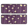 thumbnail image 1 of Kitchen Rugs Sets Of 2,Purple Daisy Flower Wavy Lines Pattern Anti Fatigue Kitchen Mat Rugs Non Slip Washable,Decorative Kitchen Floor Mats for Kitchen,Sink,Laundry,17"x47"+17"x47", 1 of 5