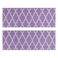 thumbnail image 1 of Kitchen Rugs Sets Of 2,Purple Geometric Quatrefoil Pattern Anti Fatigue Kitchen Mat Rugs Non Slip Washable,Decorative Kitchen Floor Mats for Kitchen,Sink,Laundry,17"X47", 1 of 5