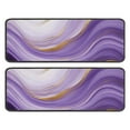 thumbnail image 1 of Kitchen Rugs Sets Of 2,Purple Gold Marble Pattern Anti Fatigue Kitchen Mat Rugs Non Slip Washable,Decorative Kitchen Floor Mats for Kitchen,Sink,Laundry,17"x47"+17"x47", 1 of 5
