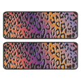 thumbnail image 1 of Kitchen Rugs Sets Of 2,Purple and Orange Of Leopard Print Anti Fatigue Kitchen Mat Rugs Non Slip Washable,Decorative Kitchen Floor Mats for Kitchen,Sink,Laundry,17"x47"+17"x47", 1 of 5
