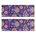 thumbnail image 1 of Kitchen Rugs Sets Of 2,Purple Paisley and Floral Pattern Anti Fatigue Kitchen Mat Rugs Non Slip Washable,Decorative Kitchen Floor Mats for Kitchen,Sink,Laundry,17"X47", 1 of 5