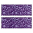 thumbnail image 1 of Kitchen Rugs Sets Of 2,Purple Paisley Pattern Anti Fatigue Kitchen Mat Rugs Non Slip Washable,Decorative Kitchen Floor Mats for Kitchen,Sink,Laundry,17"X47", 1 of 5