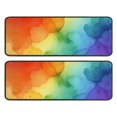 thumbnail image 1 of Kitchen Rugs Sets Of 2,Rainbow Tie Dye Ink Pattern Anti Fatigue Kitchen Mat Rugs Non Slip Washable,Decorative Kitchen Floor Mats for Kitchen,Sink,Laundry,17"x47"+17"x47", 1 of 5