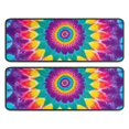 thumbnail image 1 of Kitchen Rugs Sets Of 2,Rainbow Tie Dye Radial Pattern Anti Fatigue Kitchen Mat Rugs Non Slip Washable,Decorative Kitchen Floor Mats for Kitchen,Sink,Laundry,17"x47"+17"x47", 1 of 5