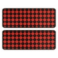 thumbnail image 1 of Kitchen Rugs Sets Of 2,Red Black Checkerboard Checkered Pattern Anti Fatigue Kitchen Mat Rugs Non Slip Washable,Decorative Kitchen Floor Mats for Kitchen,Sink,Laundry,17"x47"+17"x47", 1 of 5