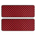 thumbnail image 1 of Kitchen Rugs Sets Of 2,Red and Black Checkerboard Pattern Anti Fatigue Kitchen Mat Rugs Non Slip Washable,Decorative Kitchen Floor Mats for Kitchen,Sink,Laundry,17"x47"+17"x47", 1 of 5