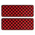 thumbnail image 1 of Kitchen Rugs Sets Of 2,Red and Black Checkered Pattern Anti Fatigue Kitchen Mat Rugs Non Slip Washable,Decorative Kitchen Floor Mats for Kitchen,Sink,Laundry,17"x47"+17"x47", 1 of 5