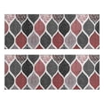 thumbnail image 1 of Kitchen Rugs Sets Of 2,Red and Black Ethnic Geometric Pattern Anti Fatigue Kitchen Mat Rugs Non Slip Washable,Decorative Kitchen Floor Mats for Kitchen,Sink,Laundry,17"X47", 1 of 5