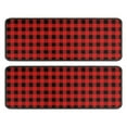 thumbnail image 1 of Kitchen Rugs Sets Of 2,Red Black Plaid Checkered Pattern Anti Fatigue Kitchen Mat Rugs Non Slip Washable,Decorative Kitchen Floor Mats for Kitchen,Sink,Laundry,17"x47"+17"x47", 1 of 5