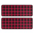 thumbnail image 1 of Kitchen Rugs Sets Of 2,Red Black Plaid Checkered Pattern Anti Fatigue Kitchen Mat Rugs Non Slip Washable,Decorative Kitchen Floor Mats for Kitchen,Sink,Laundry,17"x47"+17"x47", 1 of 5