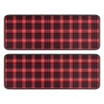 thumbnail image 1 of Kitchen Rugs Sets Of 2,Red and Black Plaid Pattern Anti Fatigue Kitchen Mat Rugs Non Slip Washable,Decorative Kitchen Floor Mats for Kitchen,Sink,Laundry,17"x47"+17"x47", 1 of 5