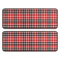 thumbnail image 1 of Kitchen Rugs Sets Of 2,Red Black White Checkerboard Checkered Pattern Anti Fatigue Kitchen Mat Rugs Non Slip Washable,Decorative Kitchen Floor Mats for Kitchen,Sink,Laundry,17"x47"+17"x47", 1 of 5