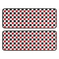 thumbnail image 1 of Kitchen Rugs Sets Of 2,Red Black White Checkered Pattern Anti Fatigue Kitchen Mat Rugs Non Slip Washable,Decorative Kitchen Floor Mats for Kitchen,Sink,Laundry,17"x47"+17"x47", 1 of 5