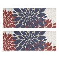 thumbnail image 1 of Kitchen Rugs Sets Of 2,Red and Blue Pioneer Flower Pattern Anti Fatigue Kitchen Mat Rugs Non Slip Washable,Decorative Kitchen Floor Mats for Kitchen,Sink,Laundry,17"X47", 1 of 5