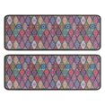 thumbnail image 1 of Kitchen Rugs Sets Of 2,Red Boho Ethnic Geometric Pattern Anti Fatigue Kitchen Mat Rugs Non Slip Washable,Decorative Kitchen Floor Mats for Kitchen,Sink,Laundry,17"x47"+17"x47", 1 of 5