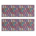 thumbnail image 1 of Kitchen Rugs Sets Of 2,Red Boho Ethnic Geometric Pattern Anti Fatigue Kitchen Mat Rugs Non Slip Washable,Decorative Kitchen Floor Mats for Kitchen,Sink,Laundry,17"X47", 1 of 5