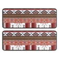 thumbnail image 1 of Kitchen Rugs Sets Of 2,Red Boho Tribal Diamonds and Rectangles Pattern Anti Fatigue Kitchen Mat Rugs Non Slip Washable,Decorative Kitchen Floor Mats for Kitchen,Sink,Laundry,17"x47"+17"x47", 1 of 5