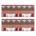 thumbnail image 1 of Kitchen Rugs Sets Of 2,Red Boho Tribal Diamonds and Rectangles Pattern Anti Fatigue Kitchen Mat Rugs Non Slip Washable,Decorative Kitchen Floor Mats for Kitchen,Sink,Laundry,17"X47", 1 of 5