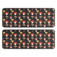 thumbnail image 1 of Kitchen Rugs Sets Of 2,Red Brown Mushroom Black Pattern Anti Fatigue Kitchen Mat Rugs Non Slip Washable,Decorative Kitchen Floor Mats for Kitchen,Sink,Laundry,17"x47"+17"x47", 1 of 5