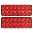 thumbnail image 1 of Kitchen Rugs Sets Of 2,Red Butterfly Heart Flower Pattern Anti Fatigue Kitchen Mat Rugs Non Slip Washable,Decorative Kitchen Floor Mats for Kitchen,Sink,Laundry,17"x47"+17"x47", 1 of 5