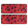 thumbnail image 1 of Kitchen Rugs Sets Of 2,Red Cheetah Leopard Pattern Anti Fatigue Kitchen Mat Rugs Non Slip Washable,Decorative Kitchen Floor Mats for Kitchen,Sink,Laundry,17"x47"+17"x47", 1 of 5