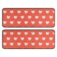 thumbnail image 1 of Kitchen Rugs Sets Of 2,Red Chicken Pattern Anti Fatigue Kitchen Mat Rugs Non Slip Washable,Decorative Kitchen Floor Mats for Kitchen,Sink,Laundry,17"x47"+17"x47", 1 of 5