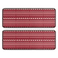 thumbnail image 1 of Kitchen Rugs Sets Of 2,Red Christmas Folk Pattern Anti Fatigue Kitchen Mat Rugs Non Slip Washable,Decorative Kitchen Floor Mats for Kitchen,Sink,Laundry,17"x47"+17"x47", 1 of 5